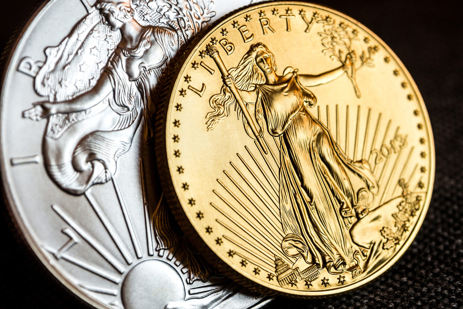 gold and silver coins